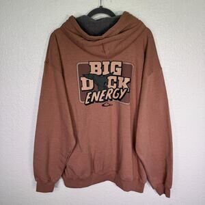 Drake Waterfowl Hoodie Mens XL Big Duck Energy Hunt Graphic Soft Sweater NEW